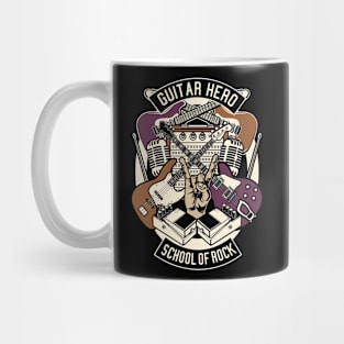 Guitar Hero, Vintage Retro Classic Mug